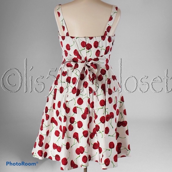 ModCloth iXiA Pull Up a Cherry A-Line Swing Dress - Picture 8 of 16